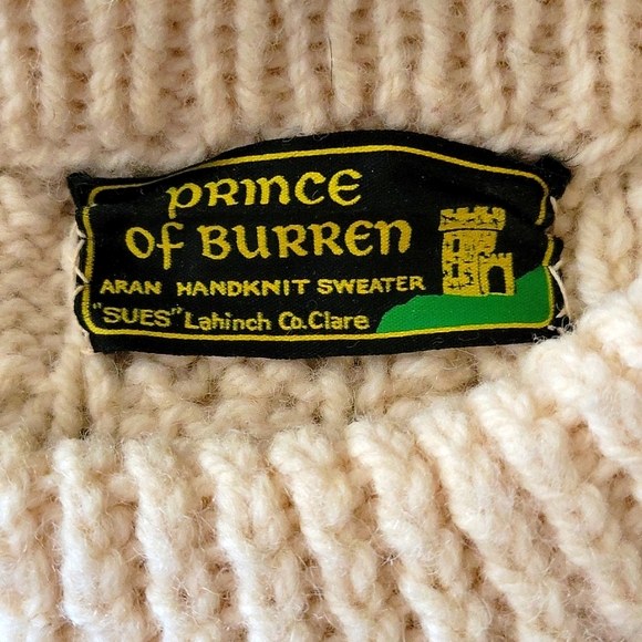 Vintage Classic Handknit Aran Fisherman Sweater sz XXL Ireland - Picture 4 of 4